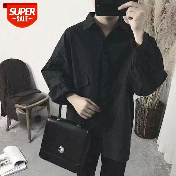 shirt men 2020 autumn new long-sleeved dark hong kong version of the abstinence line loose harajuku tooling jacket male art #lp77, White;black
shirt men 2020 autumn new long-sleeved dark hong kong version of the abstinence line loose harajuku tooling jacket male art #lp77, White;black