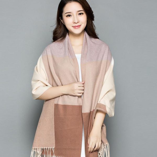 scarves autumn and winter women cashmere scarf ladies plaid jacquard warmth thickening soft shawl couple festival pashmina, Blue;gray
scarves autumn and winter women cashmere scarf ladies plaid jacquard warmth thickening soft shawl couple festival pashmina, Blue;gray