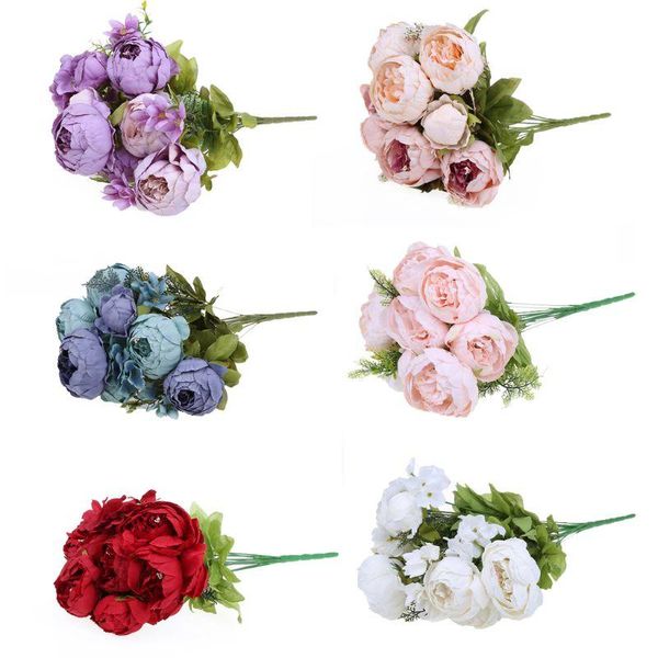 decorative flowers & wreaths 13 heads artificial silk peony bouquet bridal wedding party home office el decoration 517e
decorative flowers & wreaths 13 heads artificial silk peony bouquet bridal wedding party home office el decoration 517e