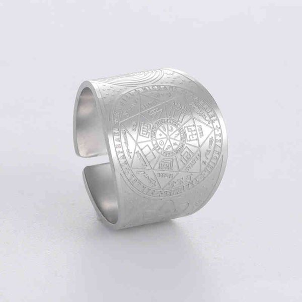 likgreat seven archangels men ring witchcra pentagram stainless steel rings solomon kabbalah amulet talisman jewelry, Silver
likgreat seven archangels men ring witchcra pentagram stainless steel rings solomon kabbalah amulet talisman jewelry, Silver
