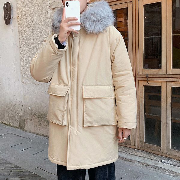 2021 new winter long down jacket men's parka warm fashion casual fur collar hooded men loose korean style oversize coat mens clothes ft, Black
2021 new winter long down jacket men's parka warm fashion casual fur collar hooded men loose korean style oversize coat mens clothes ft, Black