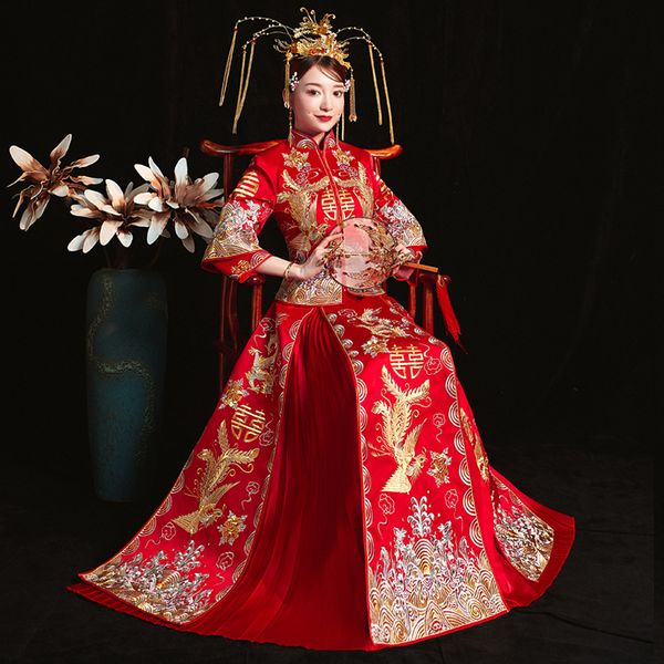 red chinese cheongsam traditional style long tissue qipao women size s-xxl qyng, Blue;red
red chinese cheongsam traditional style long tissue qipao women size s-xxl qyng, Blue;red