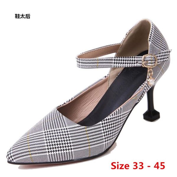 dress shoes stiletto classic high heels women's heel ladies pumps woman small big size 33 - 45, Black
dress shoes stiletto classic high heels women's heel ladies pumps woman small big size 33 - 45, Black