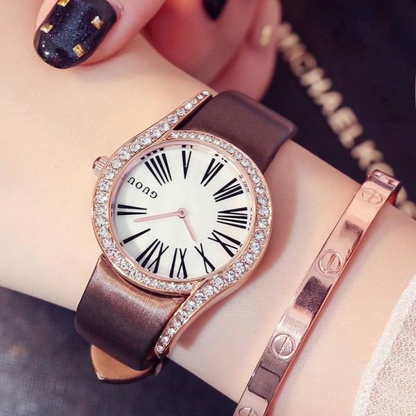wristwatches guou watches female fashion watch waterproof belt korean leisure table 69 unique diamond, Slivery;brown
wristwatches guou watches female fashion watch waterproof belt korean leisure table 69 unique diamond, Slivery;brown
