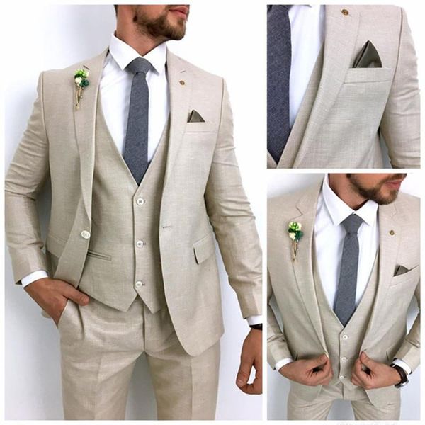 men's suits & blazers 2021 jacket+pants+vest men 3 pcs beige notch lapel one button costume homme groom wedding terno masculino slim fi, White;black
men's suits & blazers 2021 jacket+pants+vest men 3 pcs beige notch lapel one button costume homme groom wedding terno masculino slim fi, White;black