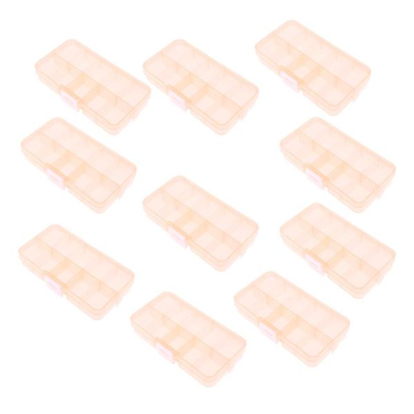 nail art decorations 10-packs light-weight compact jewelry organizer case, 10 grids plastic dividers box, storage containers, Silver;gold
nail art decorations 10-packs light-weight compact jewelry organizer case, 10 grids plastic dividers box, storage containers, Silver;gold