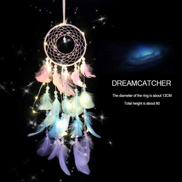 decorative objects & figurines colorful feather dream catcher whit lights creative dreamcatcher girl gifts home decoration wall hanging part
decorative objects & figurines colorful feather dream catcher whit lights creative dreamcatcher girl gifts home decoration wall hanging part