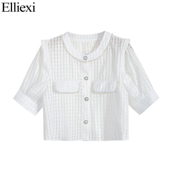 women's blouses & shirts elliexi chic chiffon pearl blouse women 2021 summer white puff sleeve french button causal shirt blusas
women's blouses & shirts elliexi chic chiffon pearl blouse women 2021 summer white puff sleeve french button causal shirt blusas