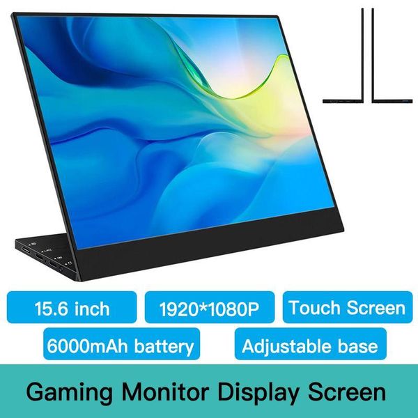 monitors 15.6" ultra-thin computer monitor gaming display screen touchable 90°adjustable base ips panel 6000mah battery for phone table
monitors 15.6" ultra-thin computer monitor gaming display screen touchable 90°adjustable base ips panel 6000mah battery for phone table