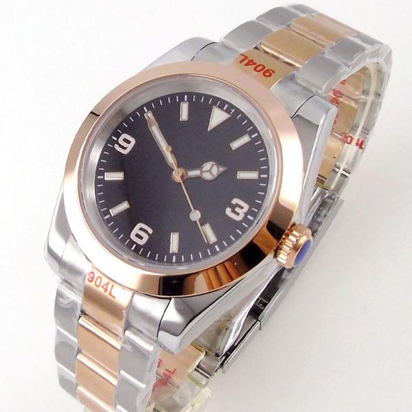 wristwatches pt5000/nh35/miyota8215 gold plated automatic mens watch black dial sapphire glass rose oyster bracelet luminous 36mm/39mm, Slivery;brown
wristwatches pt5000/nh35/miyota8215 gold plated automatic mens watch black dial sapphire glass rose oyster bracelet luminous 36mm/39mm, Slivery;brown