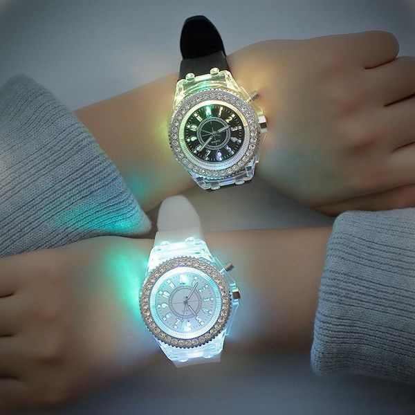wristwatches led cool light watch, luminous personality harajuku student couple jelly quartz snake chain multi-style, Slivery;brown
wristwatches led cool light watch, luminous personality harajuku student couple jelly quartz snake chain multi-style, Slivery;brown