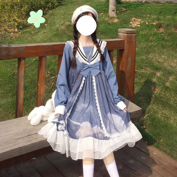 2021 lolita kawaii clothing girls women victorian dress long sleeve bowknot sweet lace navy collar ruffled lolita fashion 1641, Black;red
2021 lolita kawaii clothing girls women victorian dress long sleeve bowknot sweet lace navy collar ruffled lolita fashion 1641, Black;red