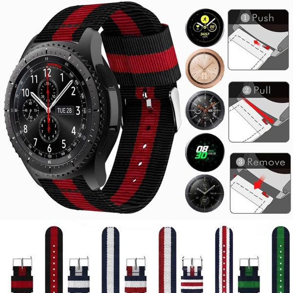 watch bands for samsung gear s3 frontier / classic galaxy 46mm 42mm active 2 44mm 40mm nylon sport strap band watchband wrist bracelet, Black;brown
watch bands for samsung gear s3 frontier / classic galaxy 46mm 42mm active 2 44mm 40mm nylon sport strap band watchband wrist bracelet, Black;brown