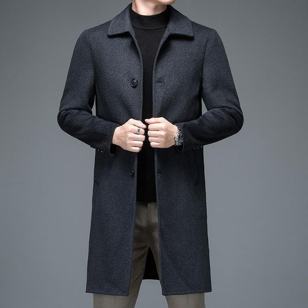 men's wool & blends british style men elegant coats autumn winter black gray single-breasted sheep woolen blend overocat male business
men's wool & blends british style men elegant coats autumn winter black gray single-breasted sheep woolen blend overocat male business