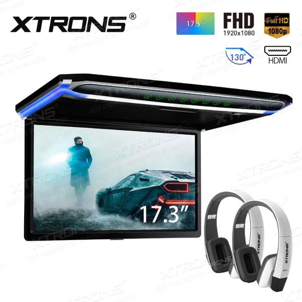 car video xtrons 17.3" fhd ultra-thin 1920 * 1080p hd digital tft 16:9 roof mounted monitor plarer hdmi usb sd +2 ir headphones
car video xtrons 17.3" fhd ultra-thin 1920 * 1080p hd digital tft 16:9 roof mounted monitor plarer hdmi usb sd +2 ir headphones
