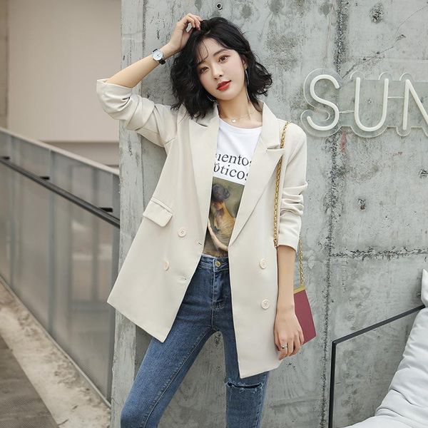 women's suits & blazers u-swear jacket woman spring 2021 streetwear vintage blazer women and jackets short coat chaqueta mujer, White;black
women's suits & blazers u-swear jacket woman spring 2021 streetwear vintage blazer women and jackets short coat chaqueta mujer, White;black