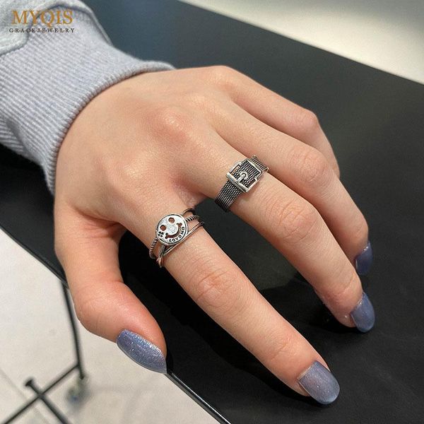 wedding rings myqis korea vintage 2021 smilely-face ring for women girl metal 18k gold plated engagement adjustable open jewelry, Slivery;golden
wedding rings myqis korea vintage 2021 smilely-face ring for women girl metal 18k gold plated engagement adjustable open jewelry, Slivery;golden