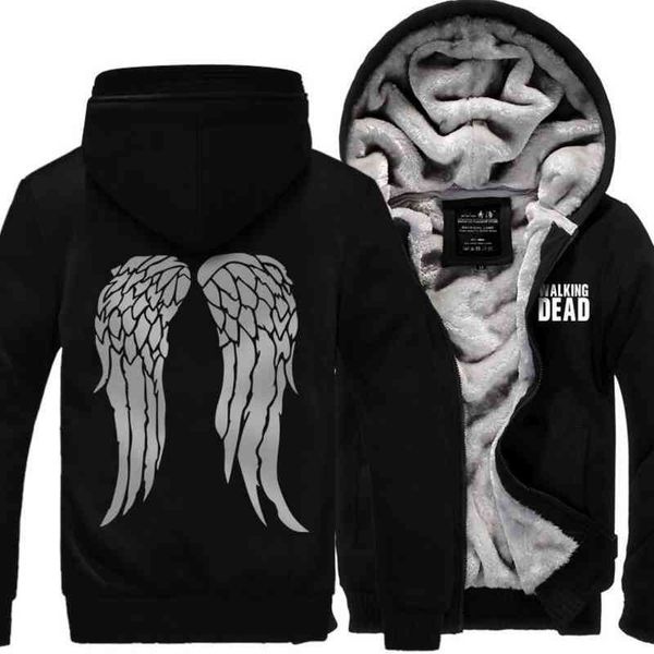 new the walking dead hoodie zombie daryl dixon wings winter fce mens sweatshirts tracksuit thick 2019 autumn down et, Black
new the walking dead hoodie zombie daryl dixon wings winter fce mens sweatshirts tracksuit thick 2019 autumn down et, Black