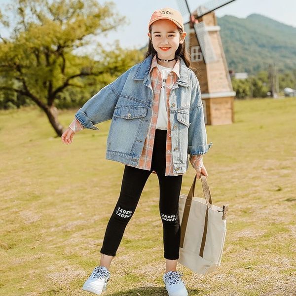 spring autumn 4-15y children clothing cartoon girls denim coats new 2021 brand teens jackets for kids fashion clothes, Blue;gray
spring autumn 4-15y children clothing cartoon girls denim coats new 2021 brand teens jackets for kids fashion clothes, Blue;gray