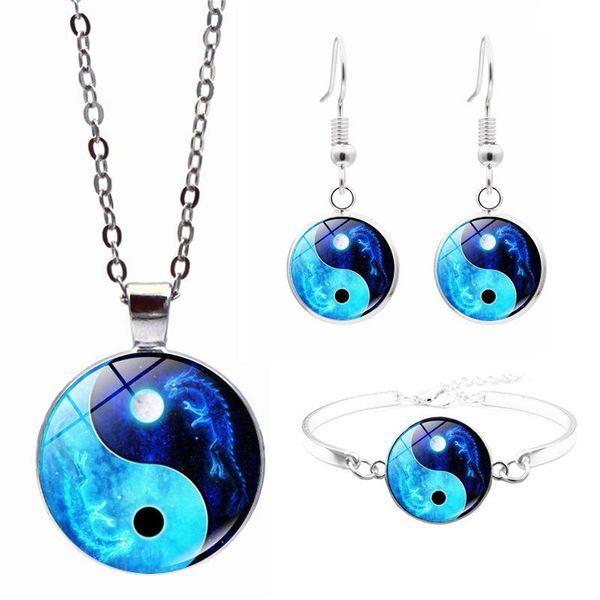 earrings & necklace 2021 accessories yin and yang time gem bracelet drop jewelry fashion set women gifts wholesale, Silver
earrings & necklace 2021 accessories yin and yang time gem bracelet drop jewelry fashion set women gifts wholesale, Silver