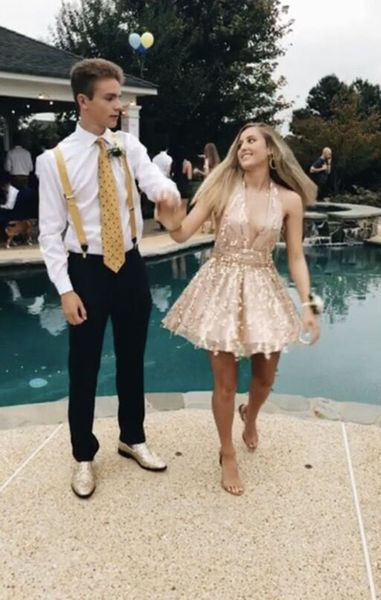 short deep v neck prom dress a line sleeveless event wear party gown custom made plus size available, Black
short deep v neck prom dress a line sleeveless event wear party gown custom made plus size available, Black