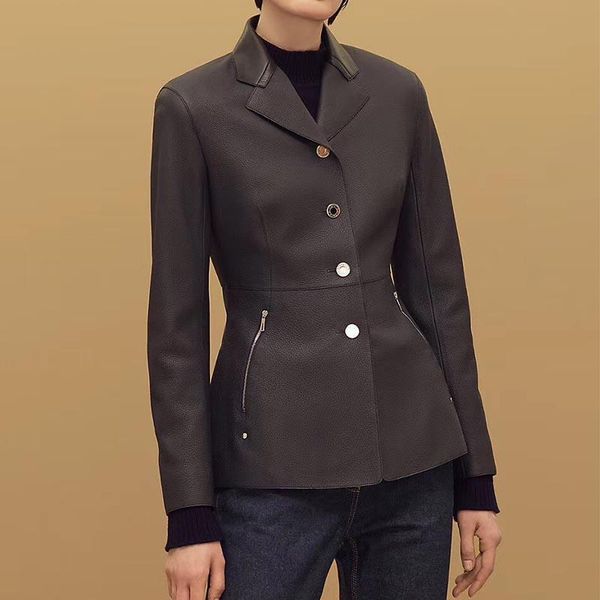 women's jackets 2021 autumn women genuine leather with belt slim fit cowhide black suit jacket outwear coat fashion plus size, Black;brown
women's jackets 2021 autumn women genuine leather with belt slim fit cowhide black suit jacket outwear coat fashion plus size, Black;brown