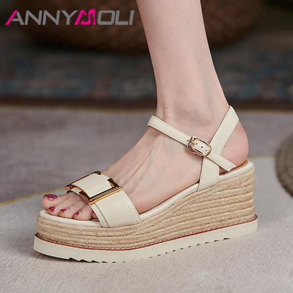 dress shoes annymoli real leather women platform wedges high heel sandals metal decoration buckle ladies footwear summer apricot 40, Black
dress shoes annymoli real leather women platform wedges high heel sandals metal decoration buckle ladies footwear summer apricot 40, Black