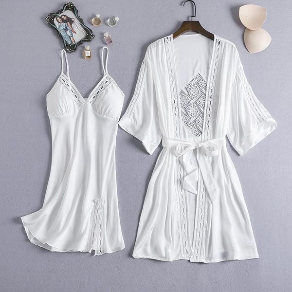 2020 women lace silk robe & gown set pajamas set sleep dress bathrobe 2 piece robe bridesmaid wedding sleepwear, Black;red
2020 women lace silk robe & gown set pajamas set sleep dress bathrobe 2 piece robe bridesmaid wedding sleepwear, Black;red