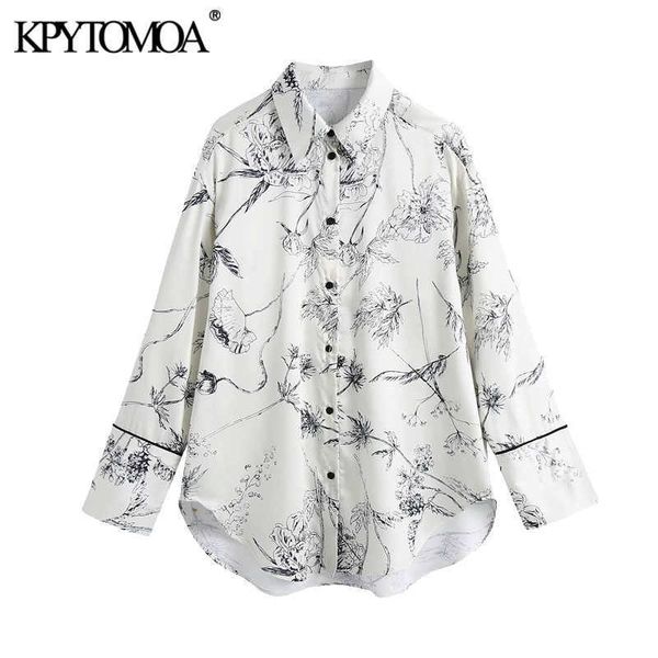 kpytomoa women fashion floral print loose asymmetric blouses vintage long sleeve button-up female shirts blusas chic 210721, White
kpytomoa women fashion floral print loose asymmetric blouses vintage long sleeve button-up female shirts blusas chic 210721, White