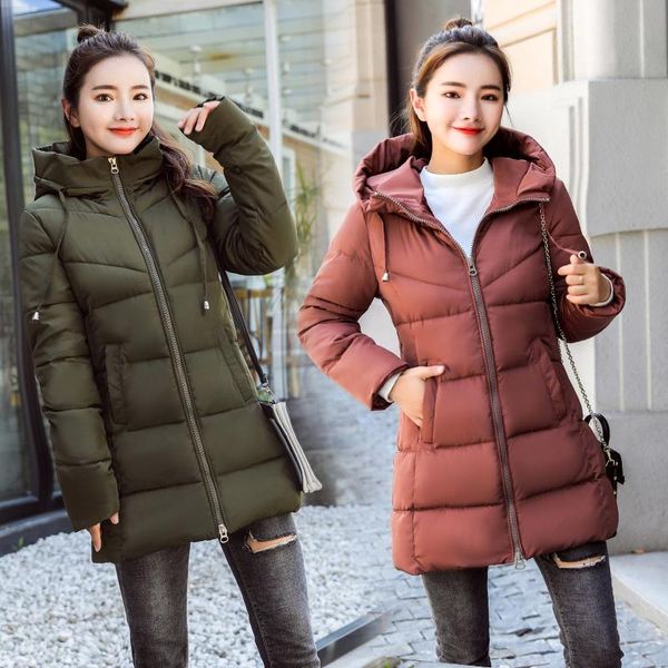 winter women jacket coat 2021 new thicken warm solid mid-long parkas coat casual slim hooded styled outwear clothing, Black
winter women jacket coat 2021 new thicken warm solid mid-long parkas coat casual slim hooded styled outwear clothing, Black