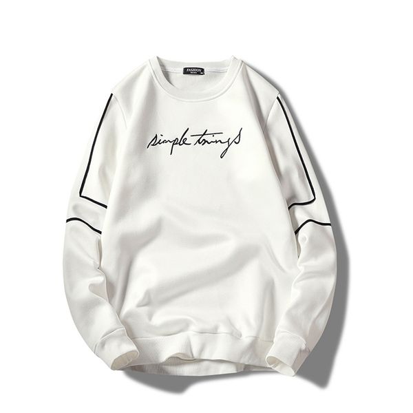 new brand sweatshirt men solid color fashion casual hoodies sweatshirts male long sleeve letter embroidery pullover lj201222, Black
new brand sweatshirt men solid color fashion casual hoodies sweatshirts male long sleeve letter embroidery pullover lj201222, Black