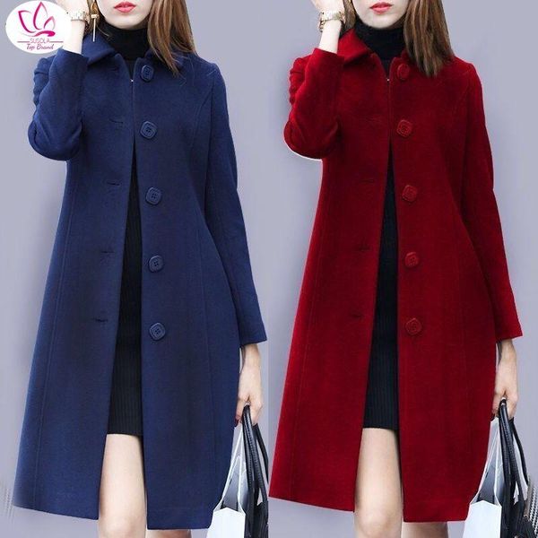 women's wool & blends woolen coat mid-length 2021 spring style hepburn large size slim slimming suit women, Black
women's wool & blends woolen coat mid-length 2021 spring style hepburn large size slim slimming suit women, Black