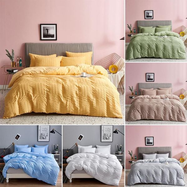 classic bedding set 3 size grey yellow blue seersucker bed linen 3pcs/set duvet cover set pure bed sheet duvet cover 2020 c0223
classic bedding set 3 size grey yellow blue seersucker bed linen 3pcs/set duvet cover set pure bed sheet duvet cover 2020 c0223