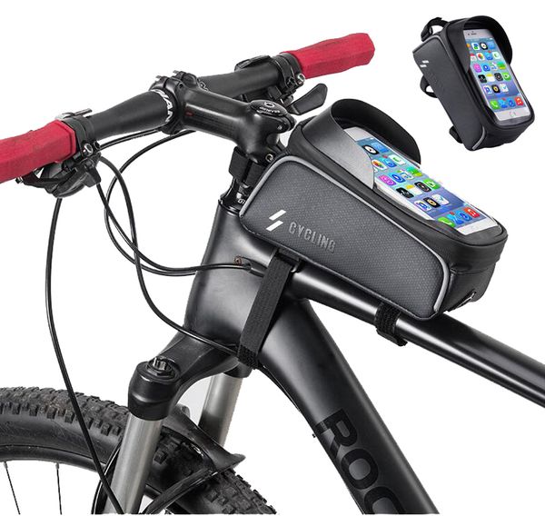 large capacity front tube phone bag bicycle bike bag waterproof phone gps holder stand handlebar mount bag bike accessories pockets
large capacity front tube phone bag bicycle bike bag waterproof phone gps holder stand handlebar mount bag bike accessories pockets