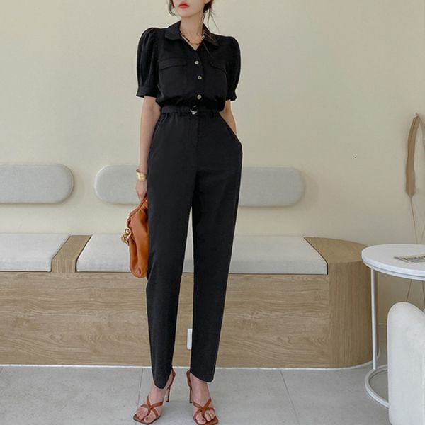new arrival fashion summer casual women short sleeve elegant temperament office lady simple black slim long jumpsuit ype3, White
new arrival fashion summer casual women short sleeve elegant temperament office lady simple black slim long jumpsuit ype3, White
