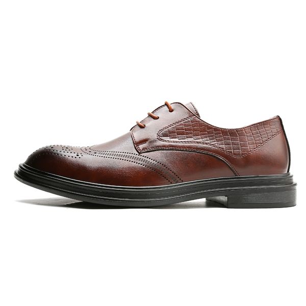 dropship size 38 46 cow split leather carved men dress shoes groomsman wedding elevator shoes brogue formal oxfords shoe, Black
dropship size 38 46 cow split leather carved men dress shoes groomsman wedding elevator shoes brogue formal oxfords shoe, Black