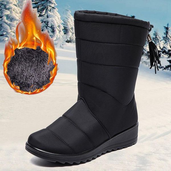 boots women's waterproof warm plush snow for women mid calf boot ladies lightweight non slip winter shoes plus size, Black
boots women's waterproof warm plush snow for women mid calf boot ladies lightweight non slip winter shoes plus size, Black