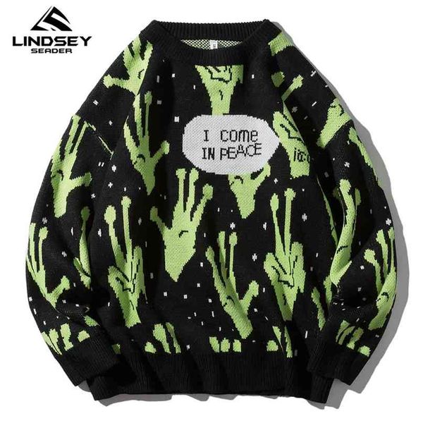 lindsey seader sweater men jumpers knitted harajuku alien hip hop streetwear men knitwear clothing pullover oversize sweaters 210820, White;black
lindsey seader sweater men jumpers knitted harajuku alien hip hop streetwear men knitwear clothing pullover oversize sweaters 210820, White;black