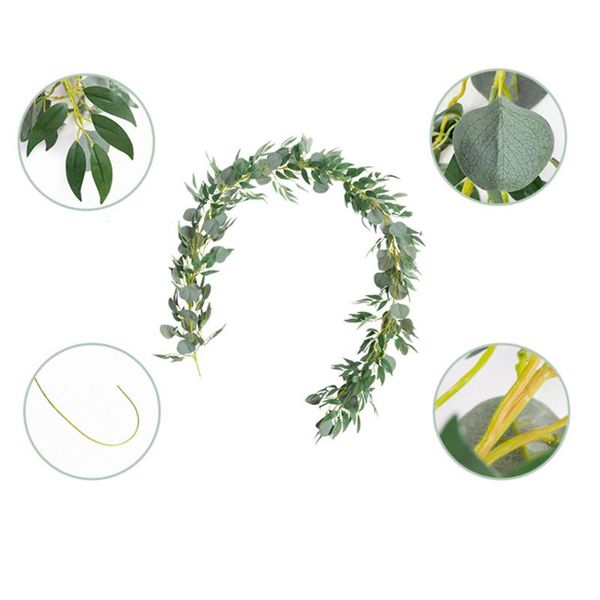 decorative flowers & wreaths 2m artificial plants green eucalyptus vines rattan fake ivy wreath vertical garden home wall decor
decorative flowers & wreaths 2m artificial plants green eucalyptus vines rattan fake ivy wreath vertical garden home wall decor
