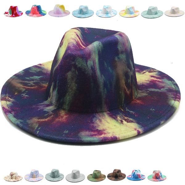 2021 new fedora wide brim tie dye autumn winter women hats vintage fascinator multicolor blue green white felted hat men tyff, Blue;gray
2021 new fedora wide brim tie dye autumn winter women hats vintage fascinator multicolor blue green white felted hat men tyff, Blue;gray