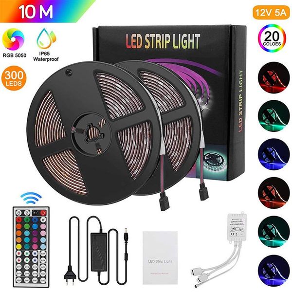 strips led strip 5m 10m light ribbon rgb diode tape 44-key controller color changing lights for home
strips led strip 5m 10m light ribbon rgb diode tape 44-key controller color changing lights for home