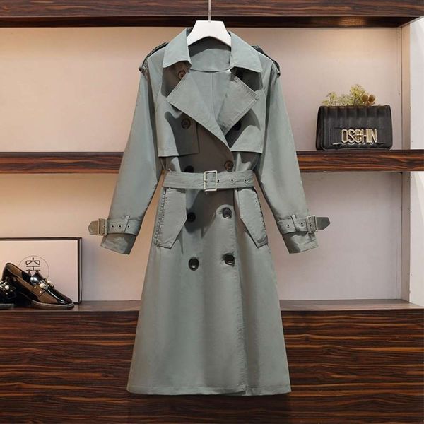 fashion spring large size women's windbreaker mid long 2021 new fat sister show thin cover meat korean high end coat luxury, Tan;black
fashion spring large size women's windbreaker mid long 2021 new fat sister show thin cover meat korean high end coat luxury, Tan;black