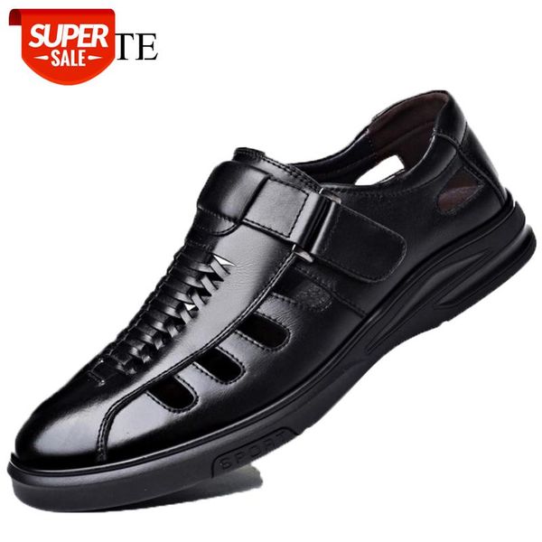 2020 quality genuine leather shoes men flats sandals fashion men's formal shoes man soft comfortable hollow out leather sandals #xr62, Black
2020 quality genuine leather shoes men flats sandals fashion men's formal shoes man soft comfortable hollow out leather sandals #xr62, Black