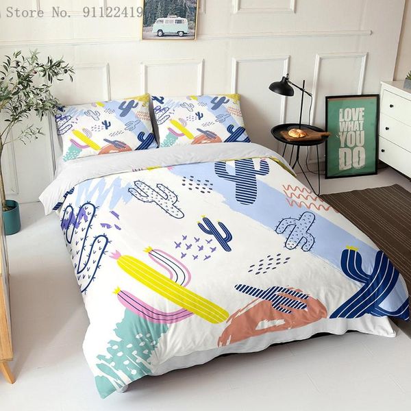 bedding sets 2/3 piece cartoon cactus set plant print duvet cover single double king size quilt home textiles
bedding sets 2/3 piece cartoon cactus set plant print duvet cover single double king size quilt home textiles