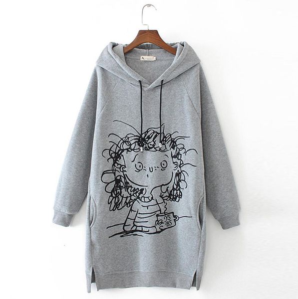 women long hoodie sweatshirt pullover cartoon print long sleeve splited pockets sweatshirt hoody pullovers dress sudadera mujer, Black
women long hoodie sweatshirt pullover cartoon print long sleeve splited pockets sweatshirt hoody pullovers dress sudadera mujer, Black