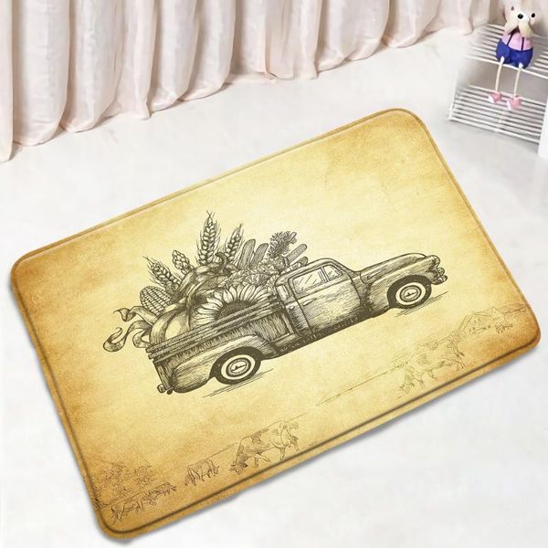 bath mats retro truck mat sunflower harvest farm cattle pattern non-slip rugs flannel home decor kitchen doorway aisle carpet
bath mats retro truck mat sunflower harvest farm cattle pattern non-slip rugs flannel home decor kitchen doorway aisle carpet