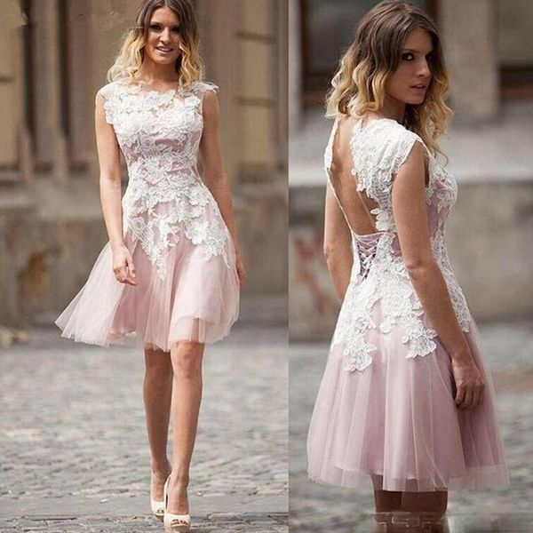 party dresses elegant short pink homecoming dress 2021 o-neck lace appliques a-line sleeveless up above knee for formal custom made, White;black
party dresses elegant short pink homecoming dress 2021 o-neck lace appliques a-line sleeveless up above knee for formal custom made, White;black