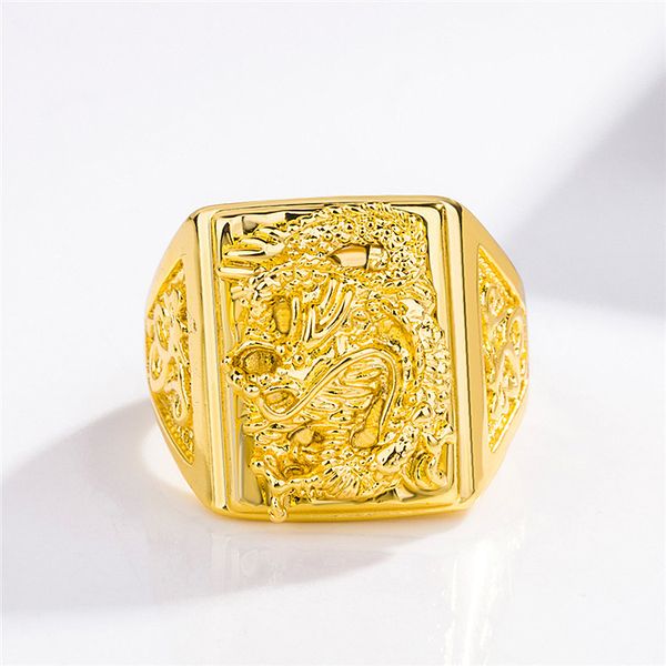 european and american fashion high-end vietnam gold-plated jewelry brass gold-plated accessories square plate dragon ring refers to fashion, Silver
european and american fashion high-end vietnam gold-plated jewelry brass gold-plated accessories square plate dragon ring refers to fashion, Silver