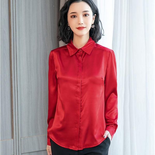 women's blouses & shirts stinlicher satin silk shirt women spring autumn long sleeve elegant work wear korean 2021 blouse, White
women's blouses & shirts stinlicher satin silk shirt women spring autumn long sleeve elegant work wear korean 2021 blouse, White