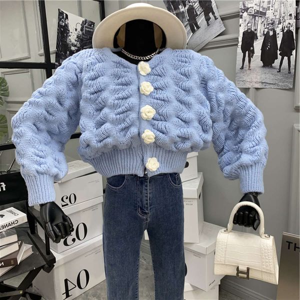 2021soft and lazy cardigan 2020 new foreign style age reducing three dimensional flower long sleeve sweater, White;black
2021soft and lazy cardigan 2020 new foreign style age reducing three dimensional flower long sleeve sweater, White;black